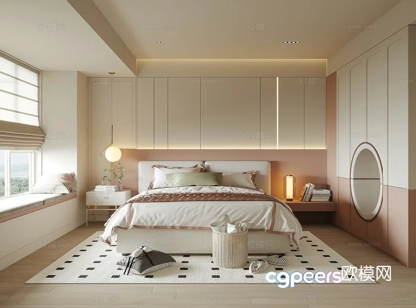 Modern girl room 3d model