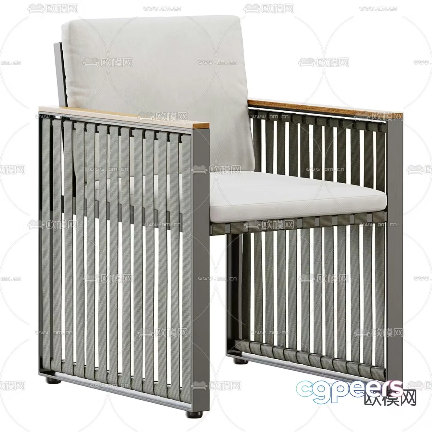 Outdoor chair leisure chair 3d model