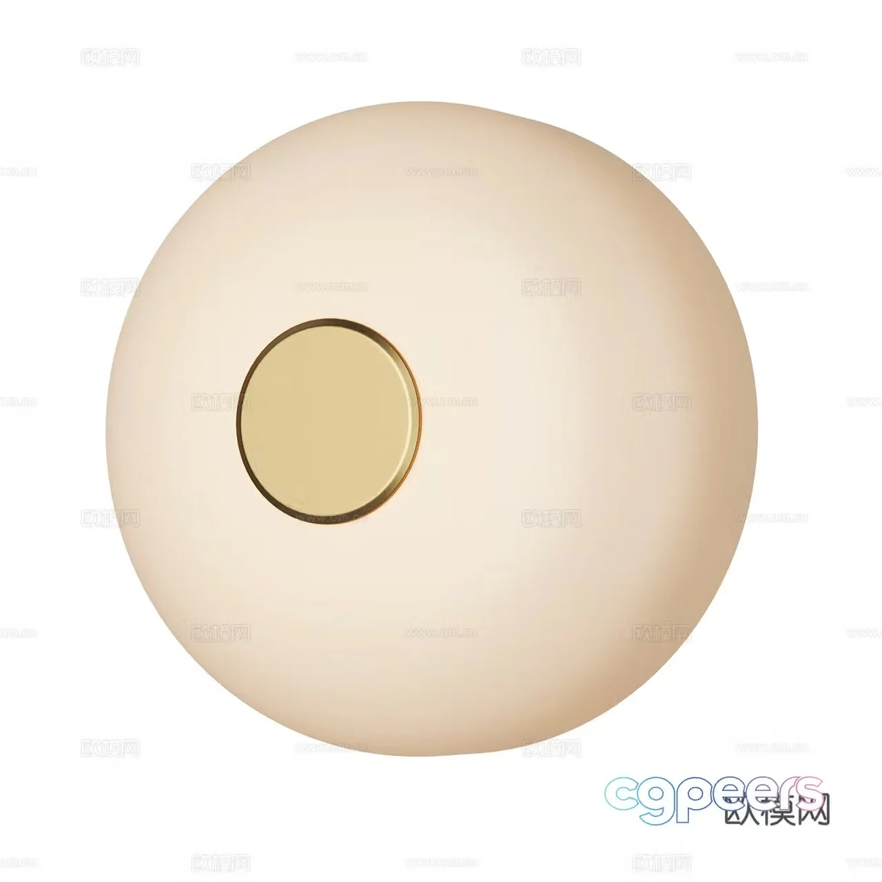 Articolo Italian minimalist wall lamp Round wall lamp Glass wall lamp Metal wall lamp 3D model