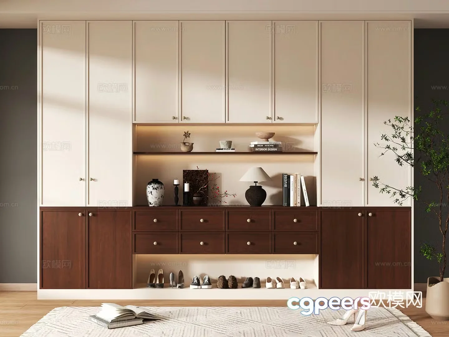Shoe cabinet design shoe cabinet partition shoe cabinet porch shoe cabinet home shoe cabinet 3D model