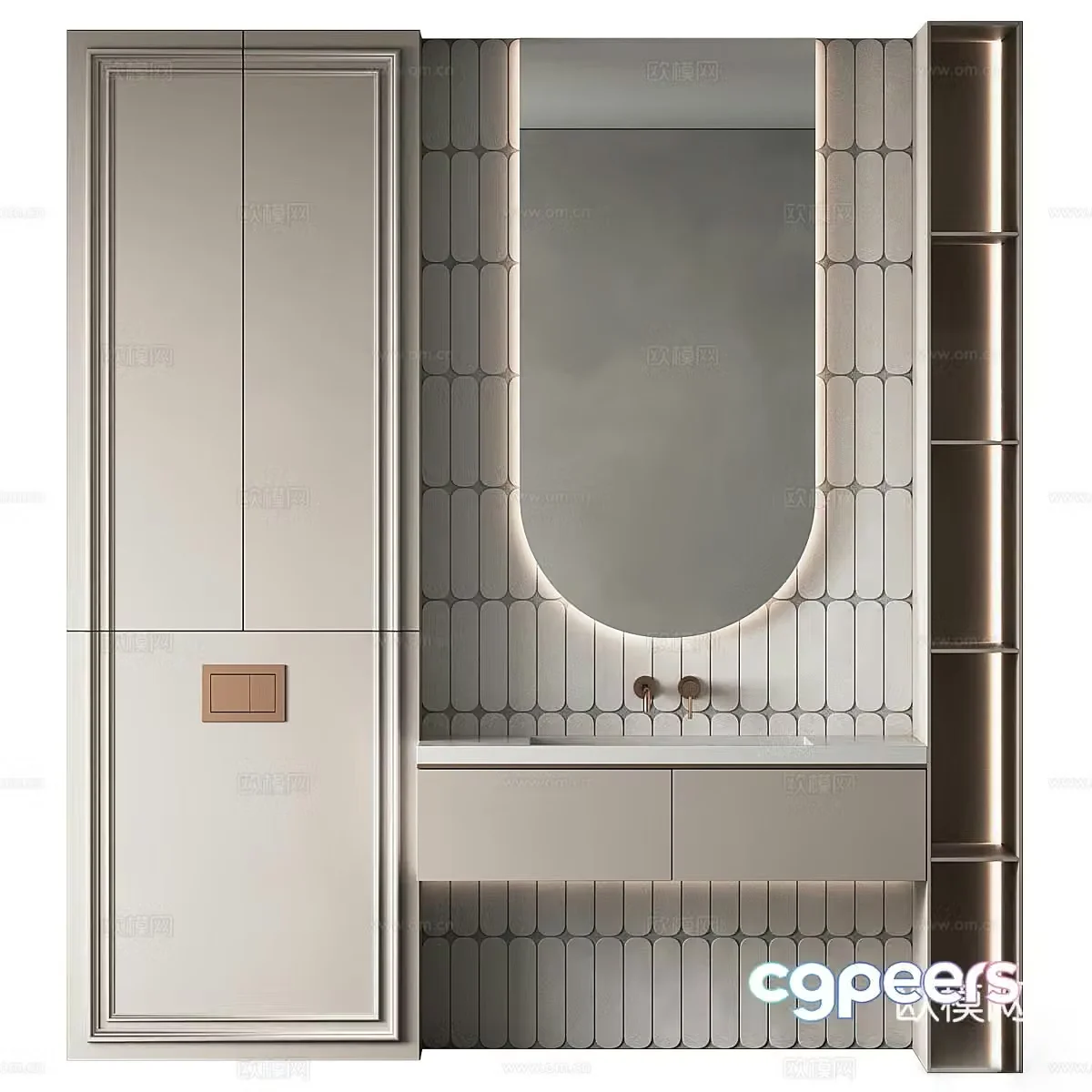 3D model of bathroom