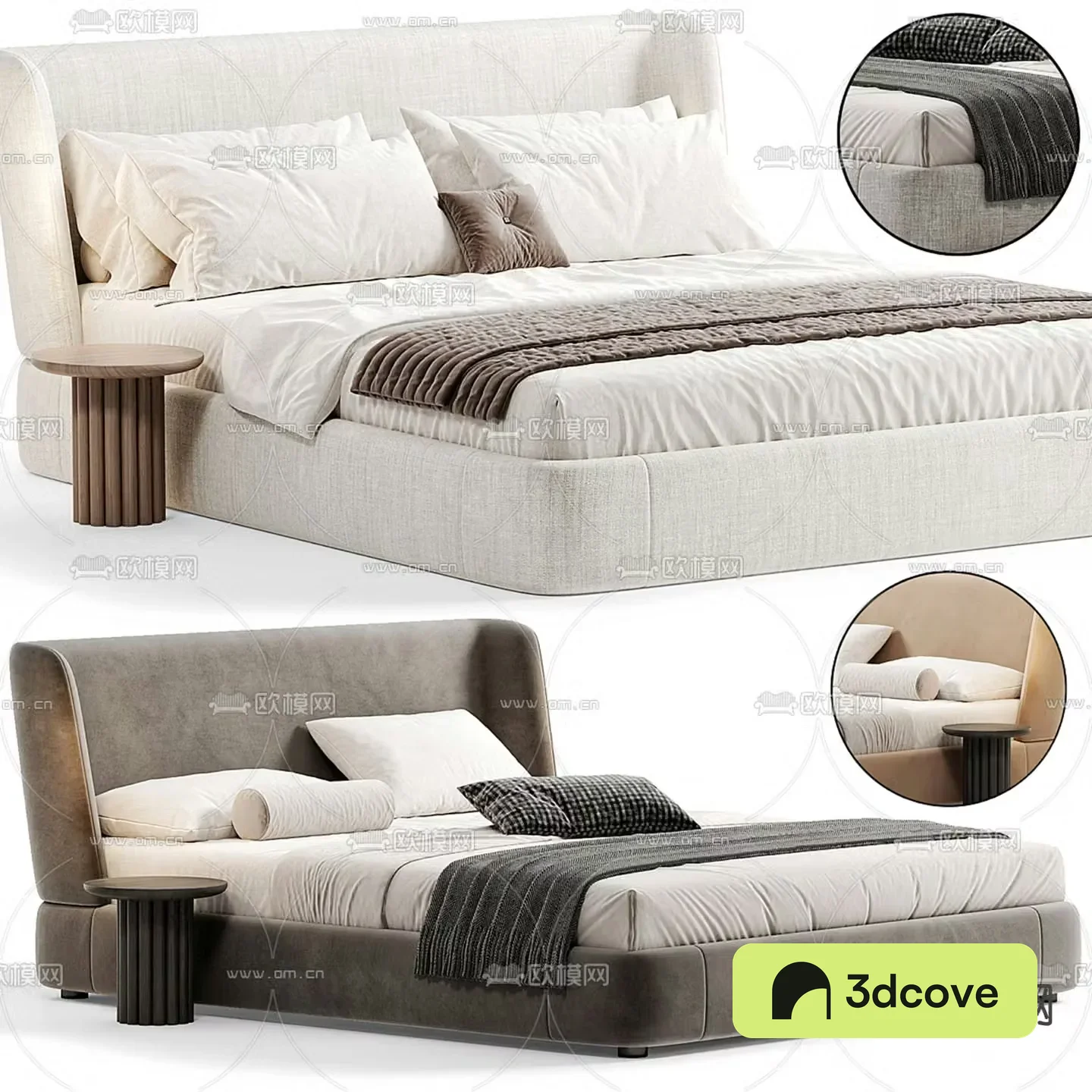 Modern double bed