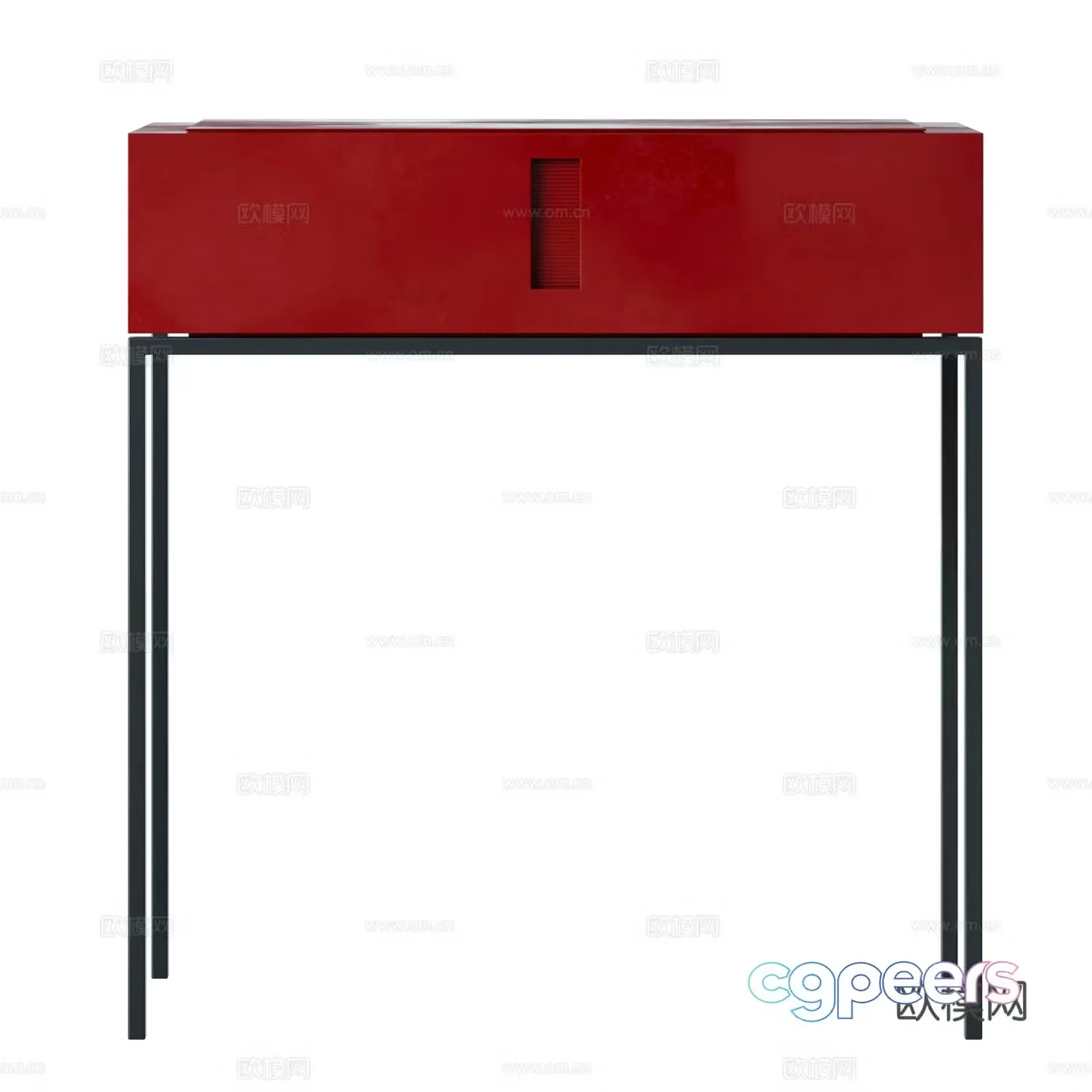 New Chinese style entrance cabinet end view cabinet 3D model