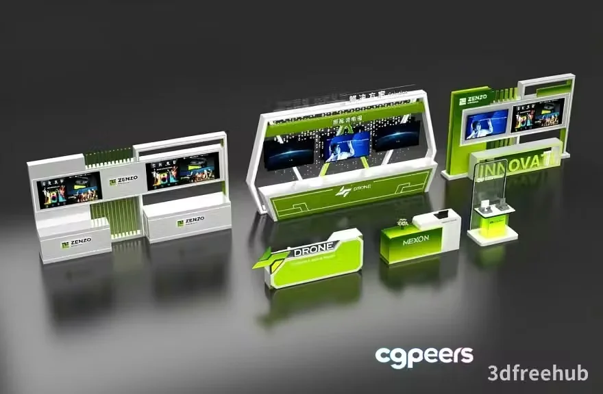 Modern Computer Display 3D Model – 3611 – VRAY Render