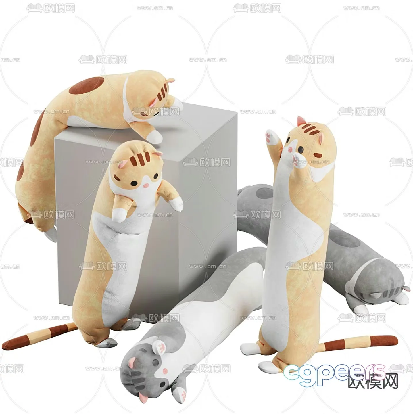 Modern children’s doll toy 3d model
