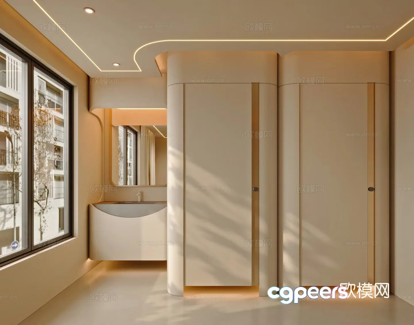 Modern bathroom 3d model