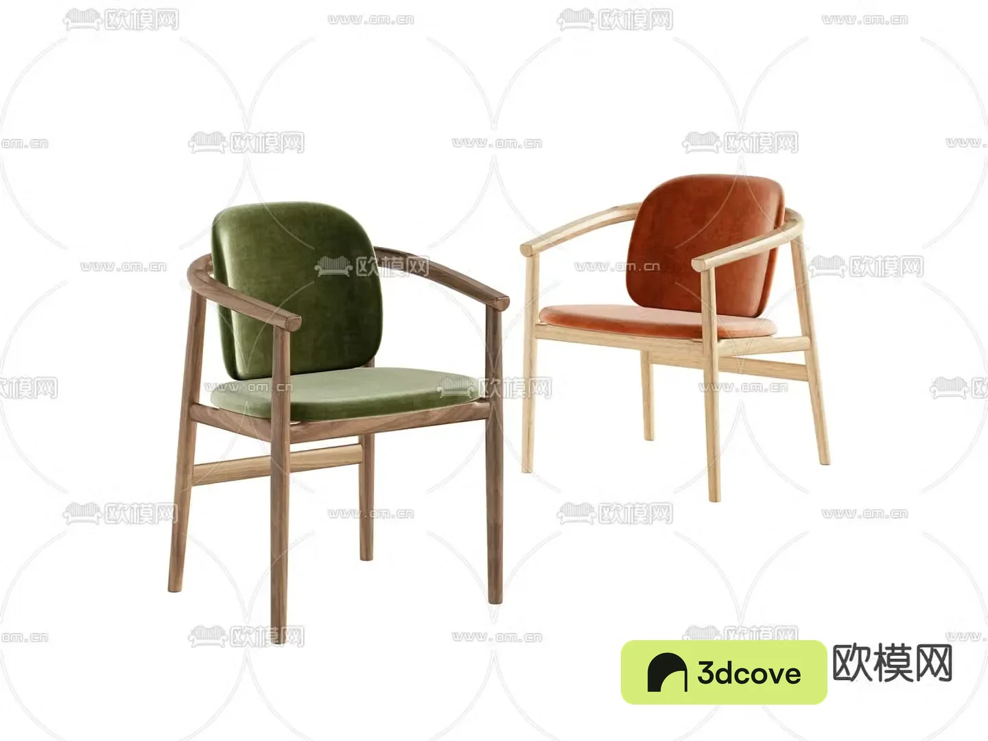 Solid wood chair dining chair