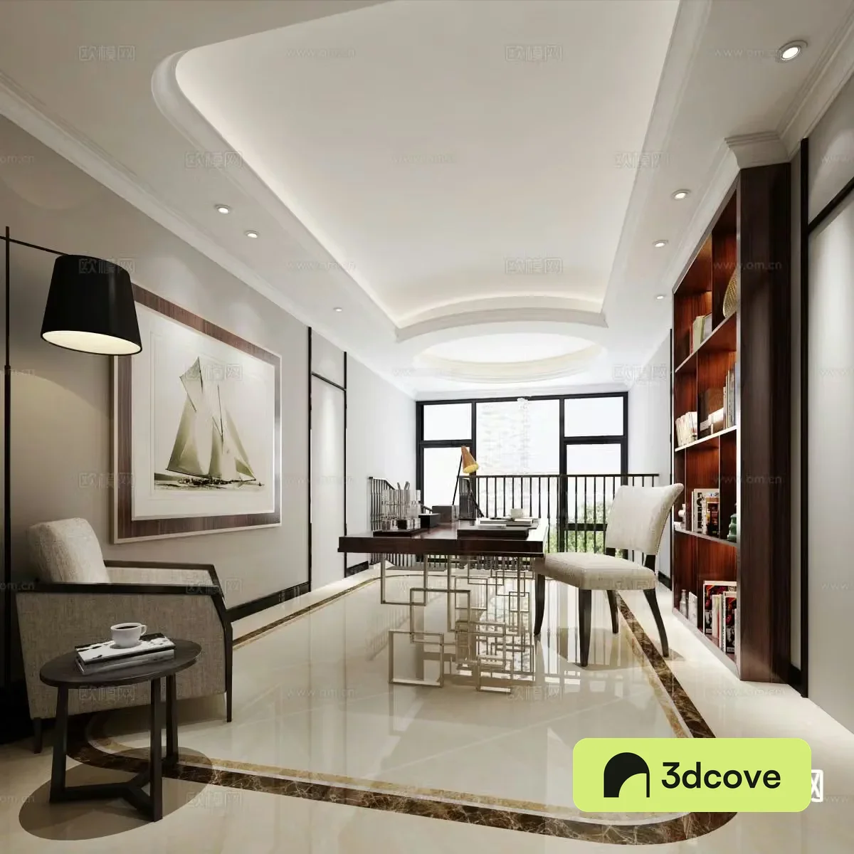 New Chinese style study