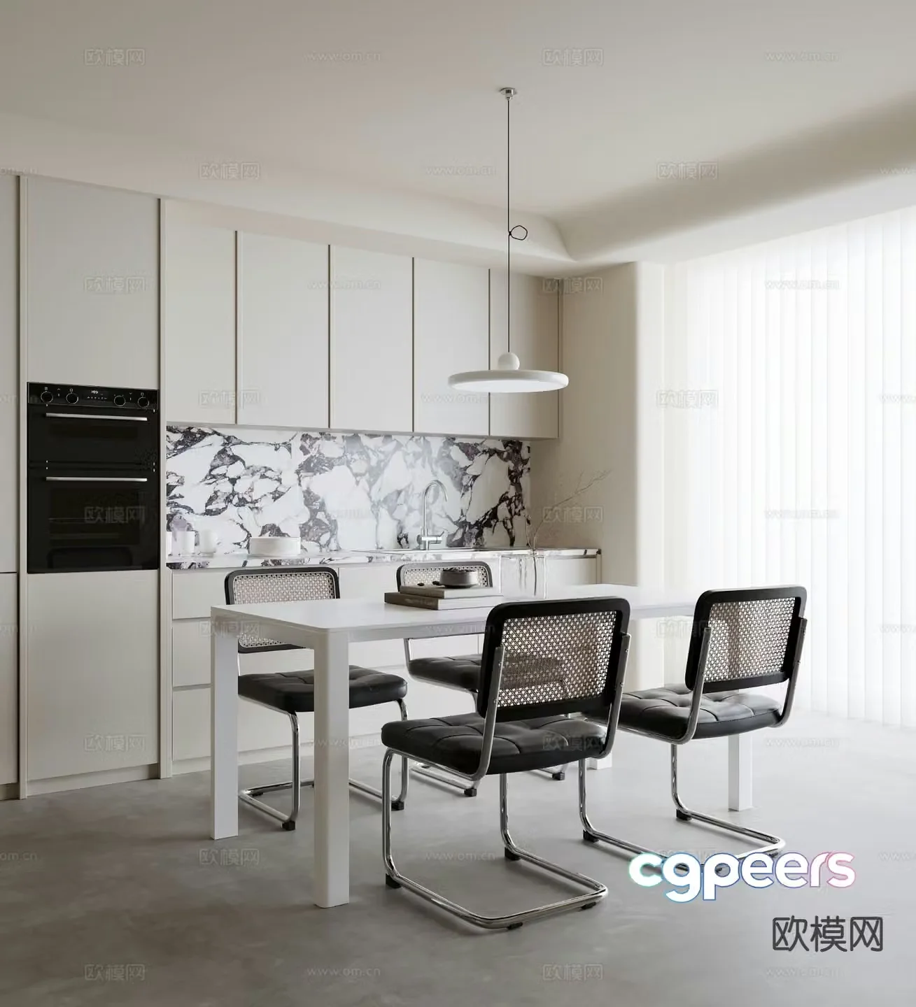 Modern restaurant 3d model