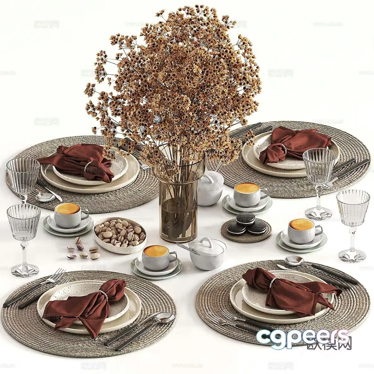 New Chinese tableware 3D model