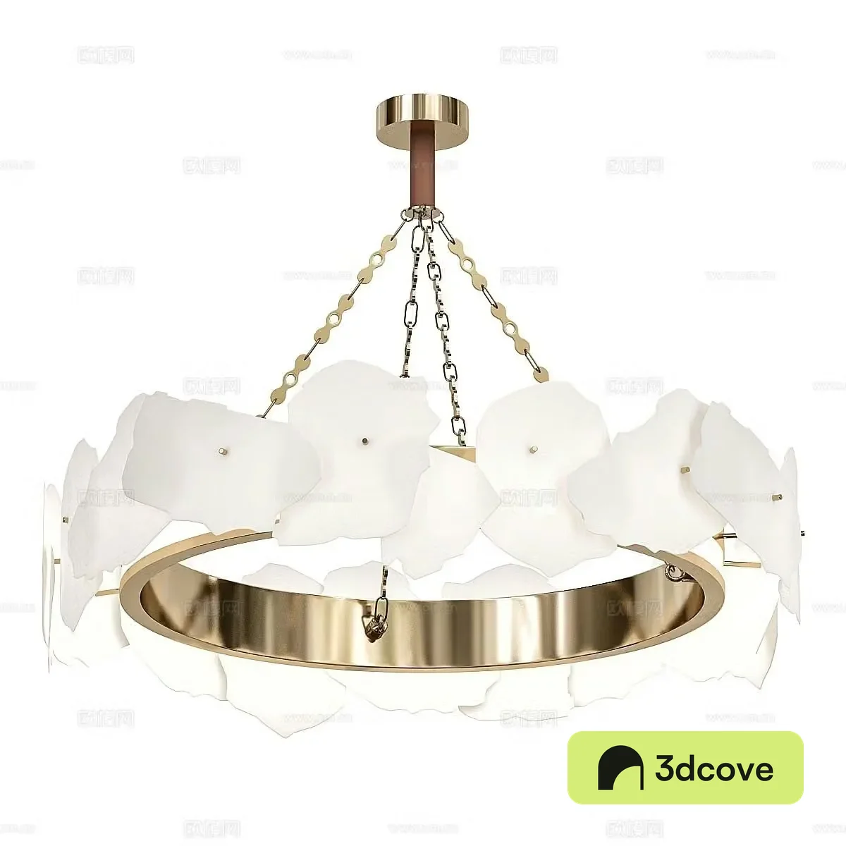 Light luxury hall chandelier