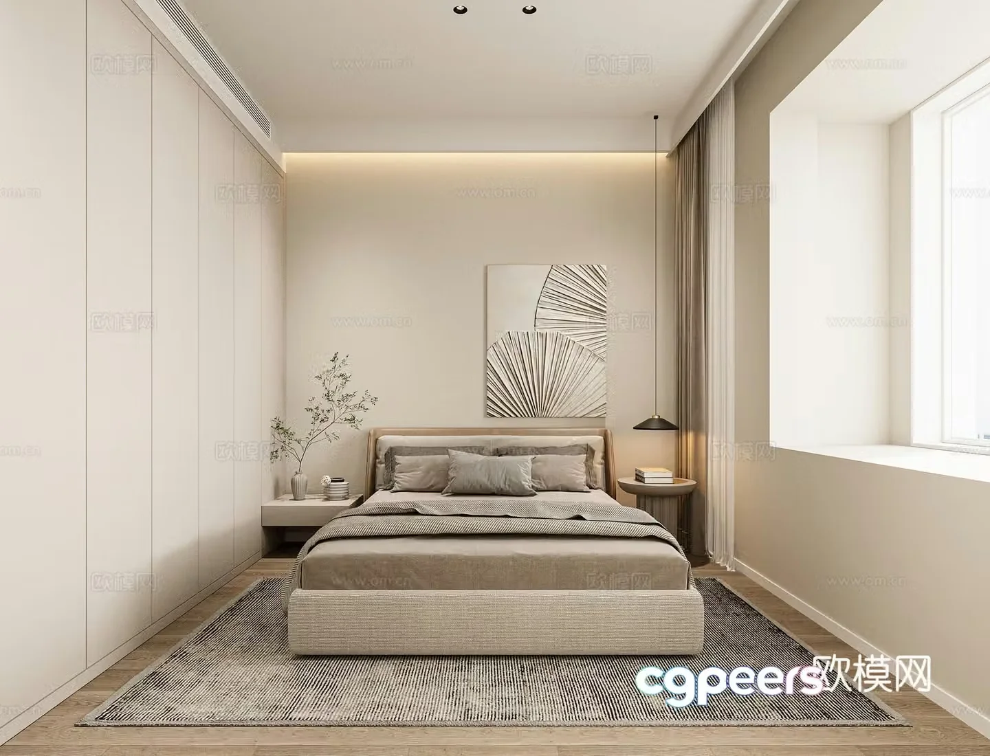Modern bedroom 3d model