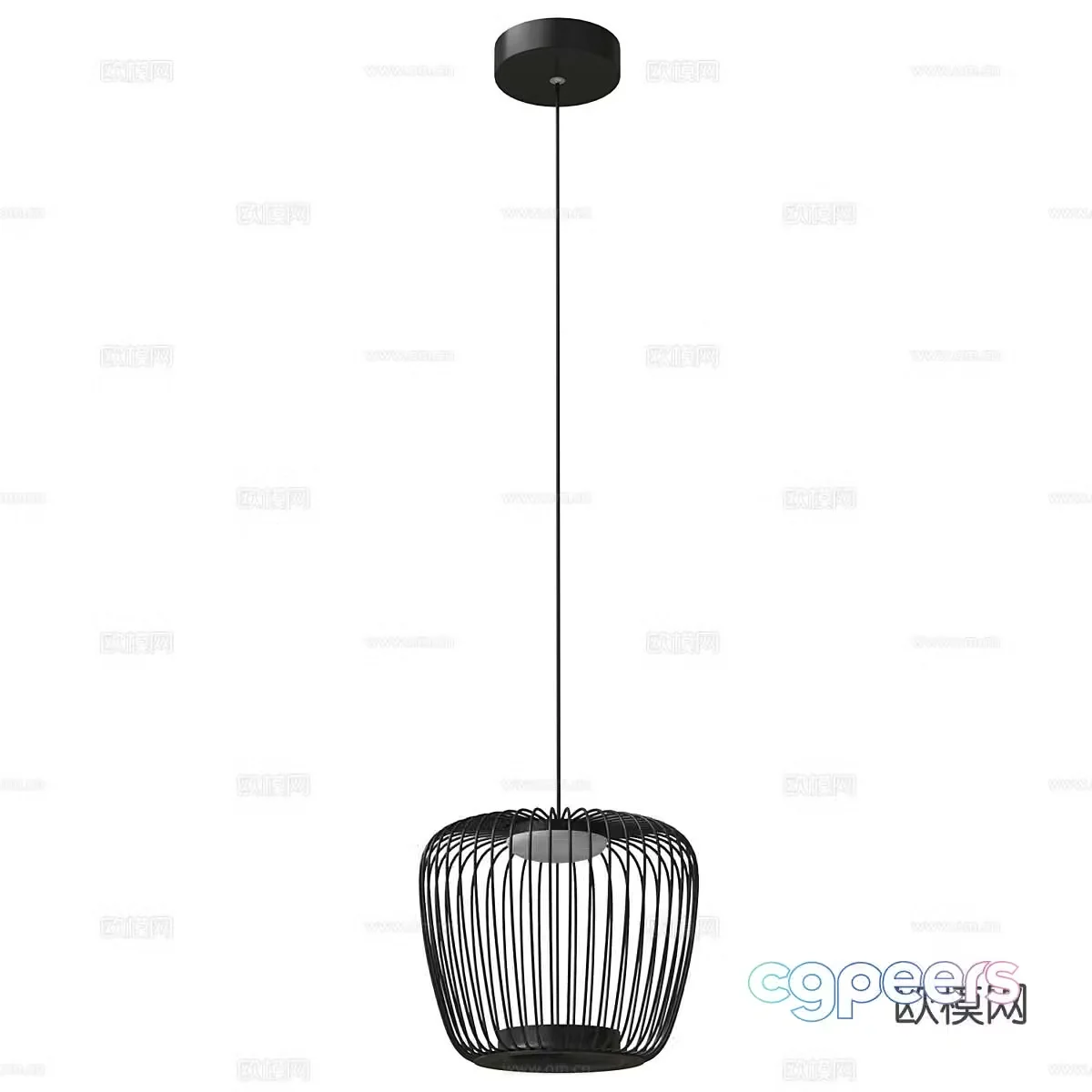 Simple chandelier hall chandelier 3d model
