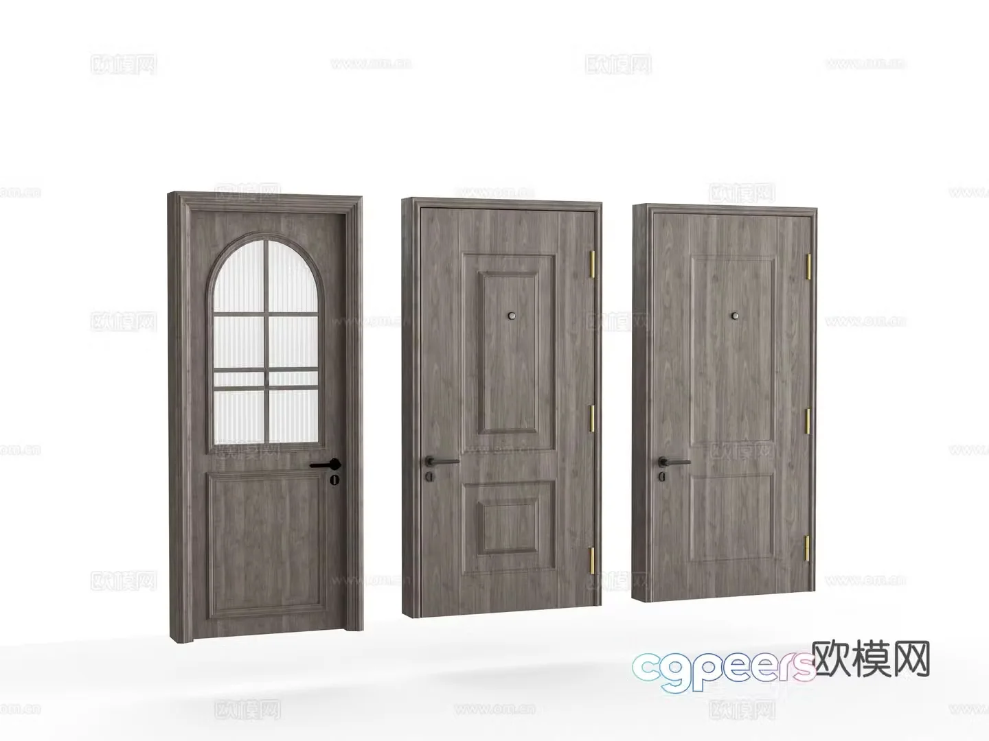 Wooden door 3d model