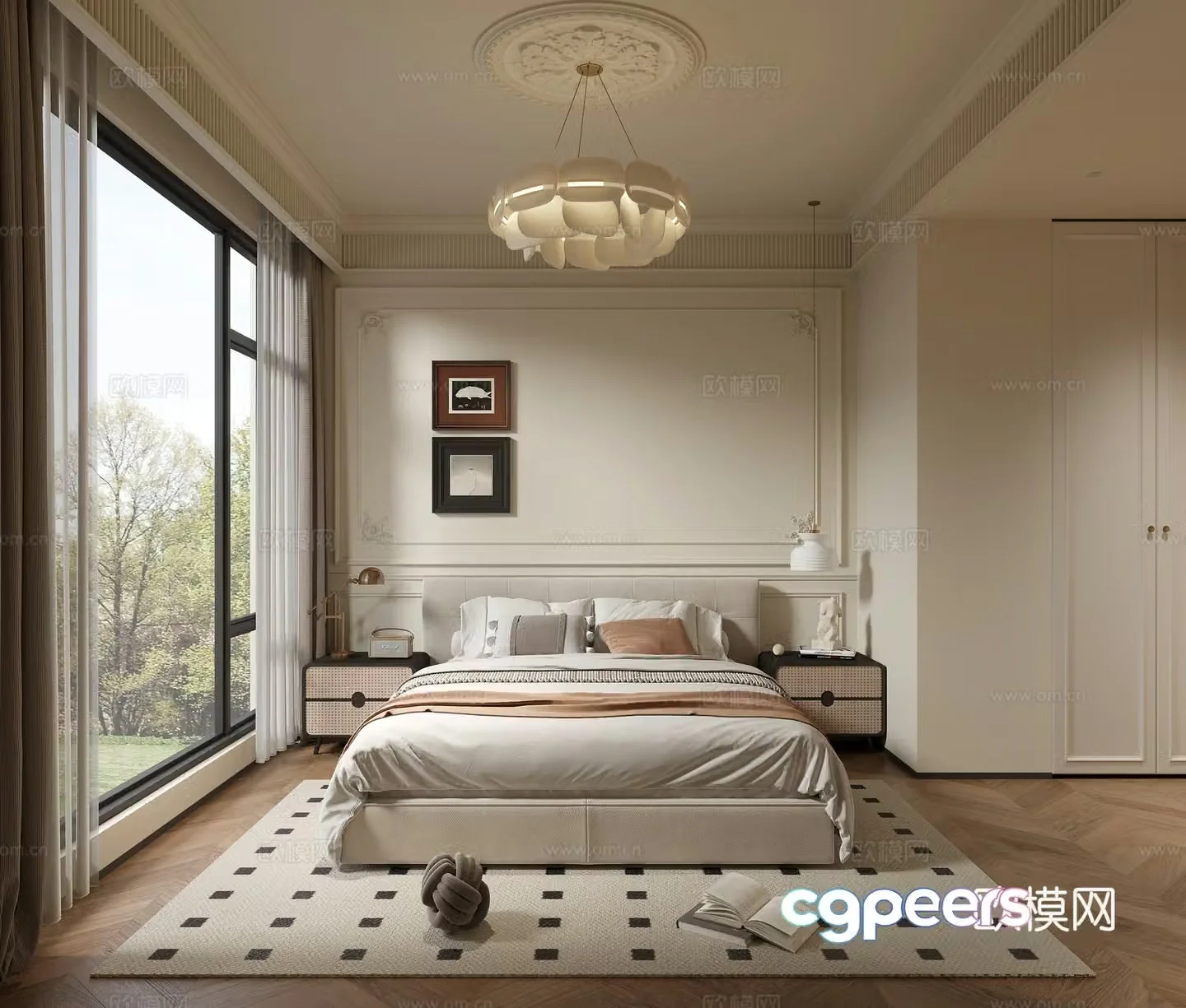 French bedroom 3d model