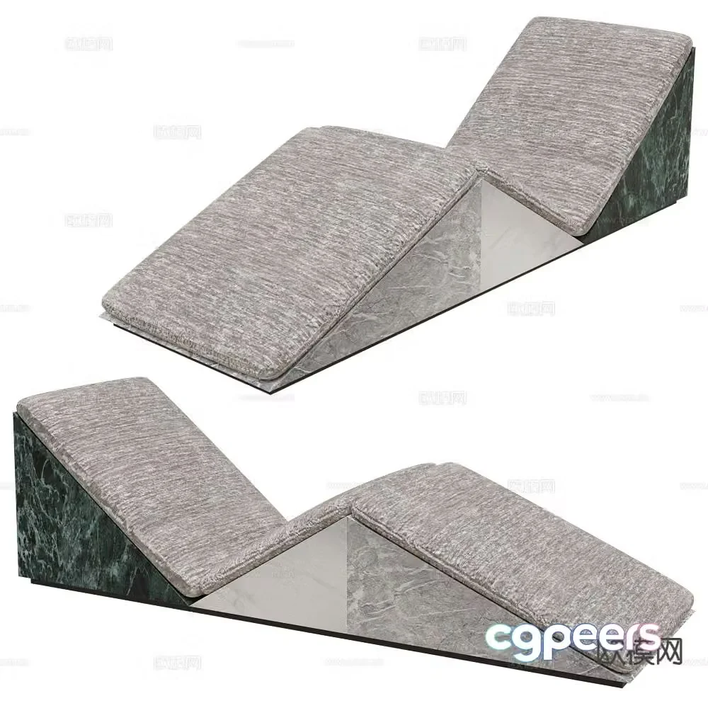 La Chance outdoor lounge chair leisure lounge chair 3d model