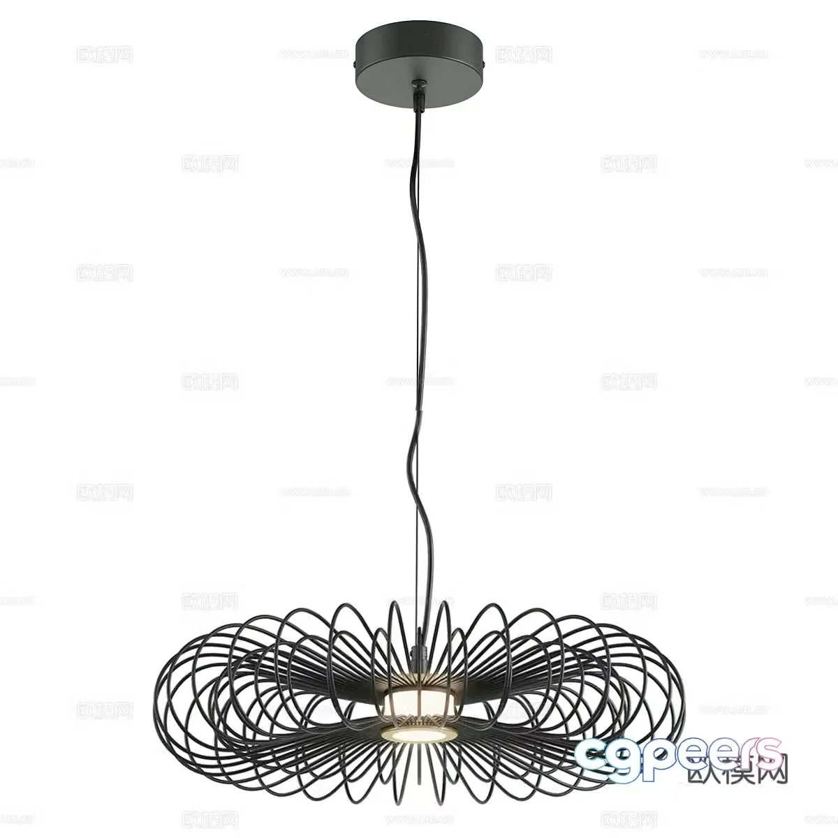 Modern simple chandeliers chandeliers simple chandeliers restaurant chandeliers decorative chandeliers lamps 3D model