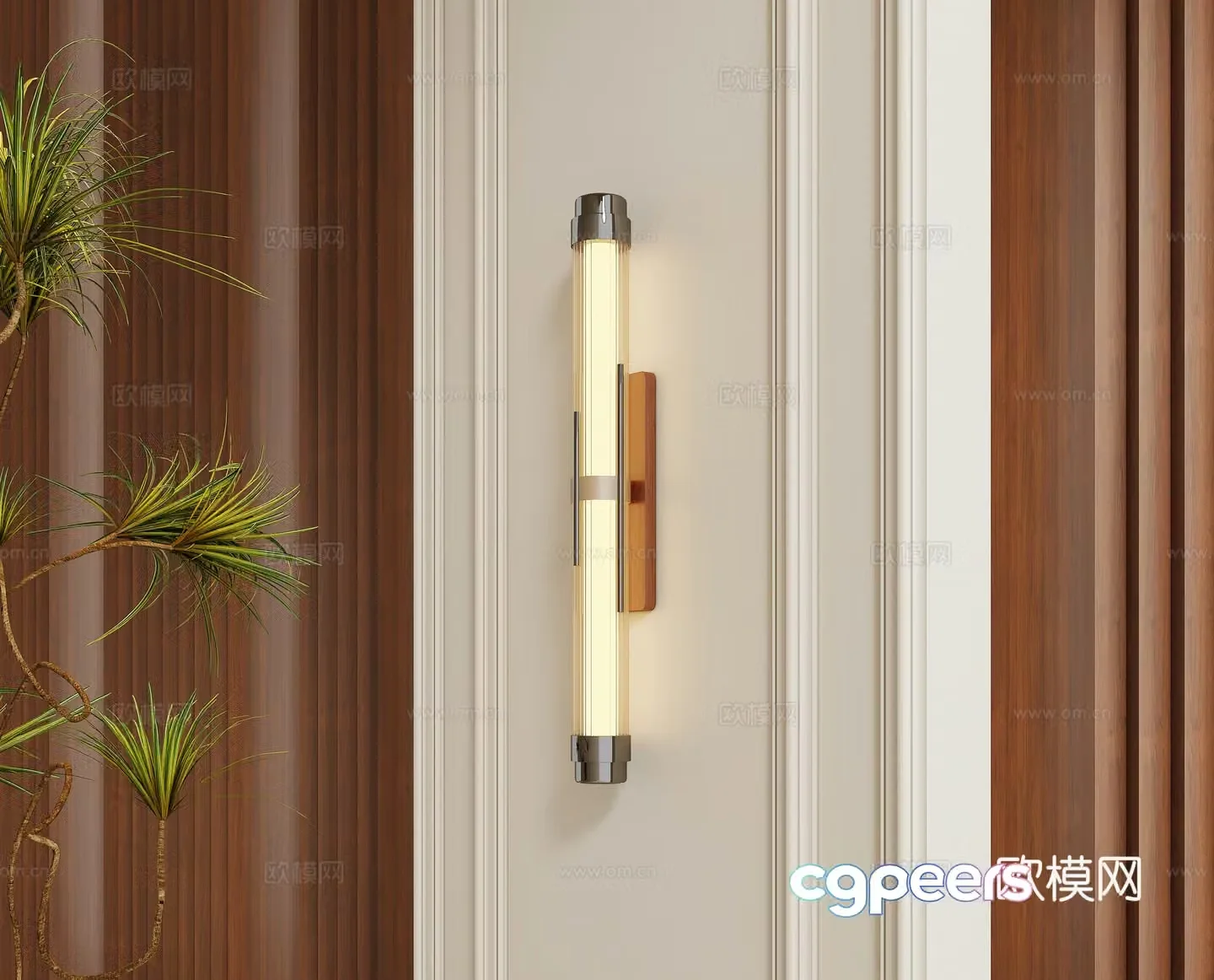 Modern medieval wall lamp 3d model
