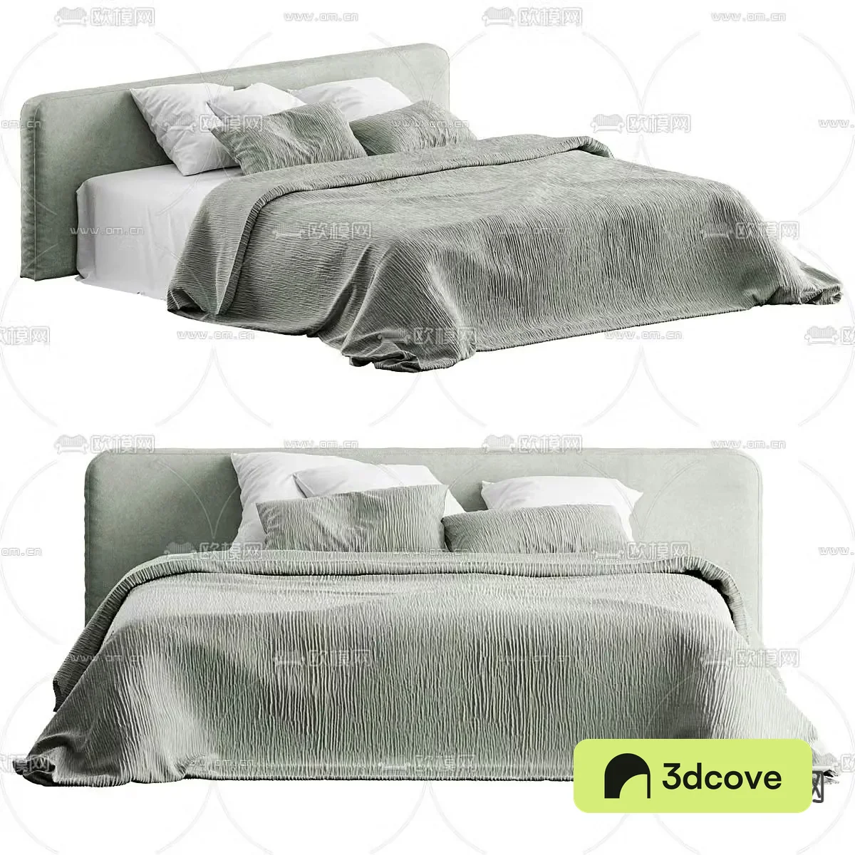 Double bed fabric bed