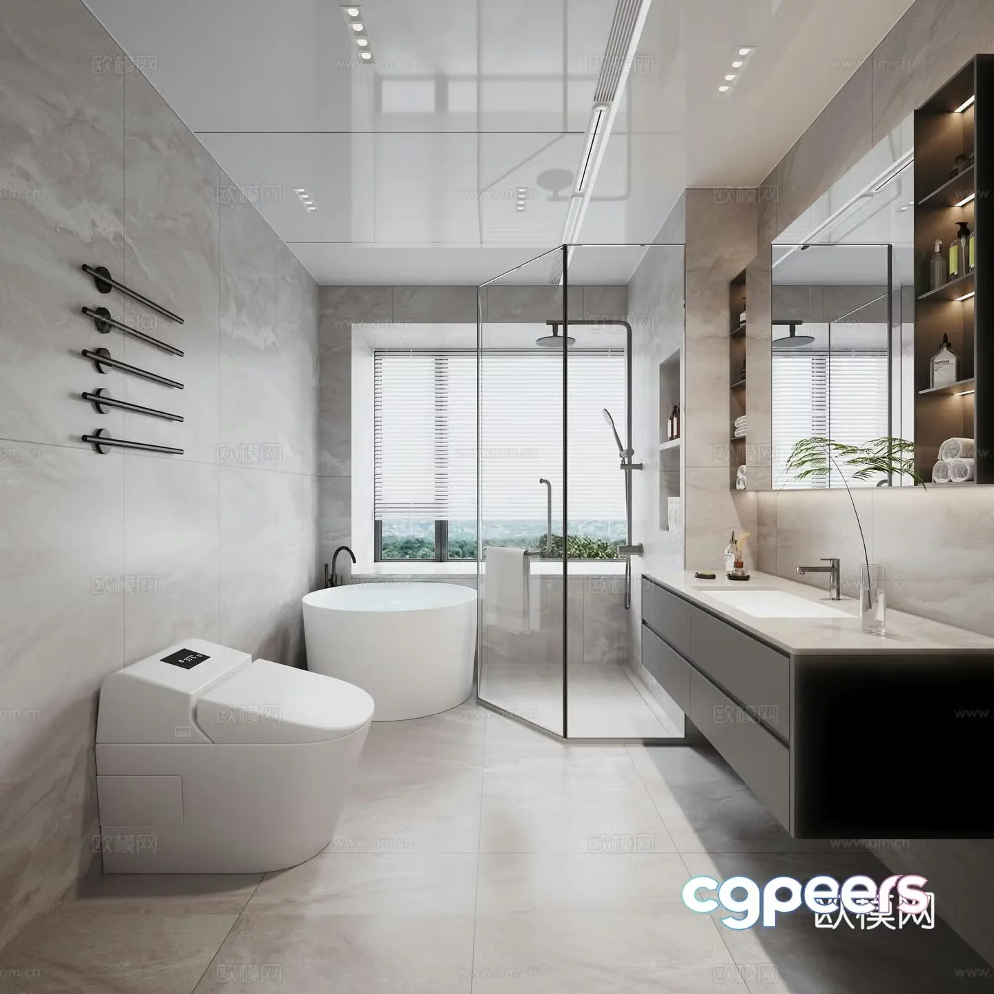 Modern bathroom 3d model
