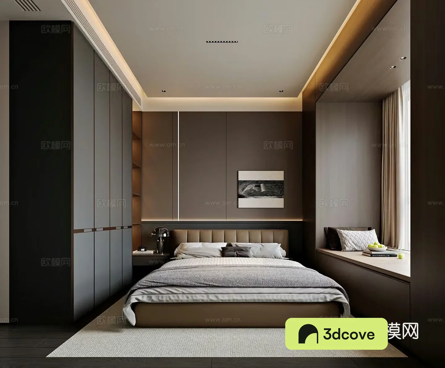 Modern style home bedroom