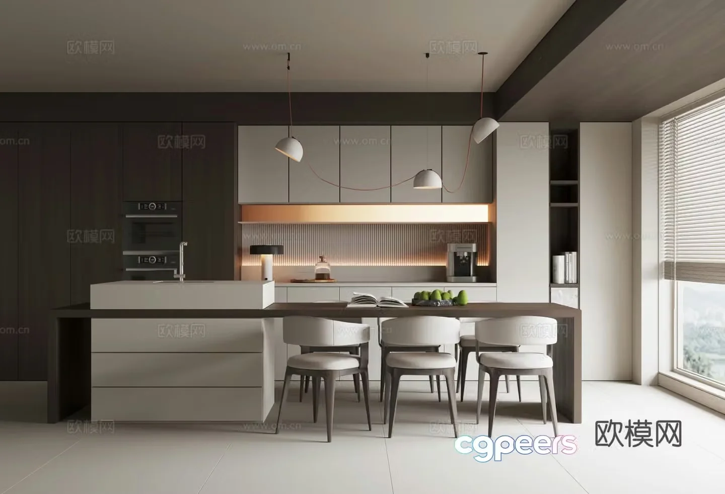 Modern Nakajima Restaurant 3D Model