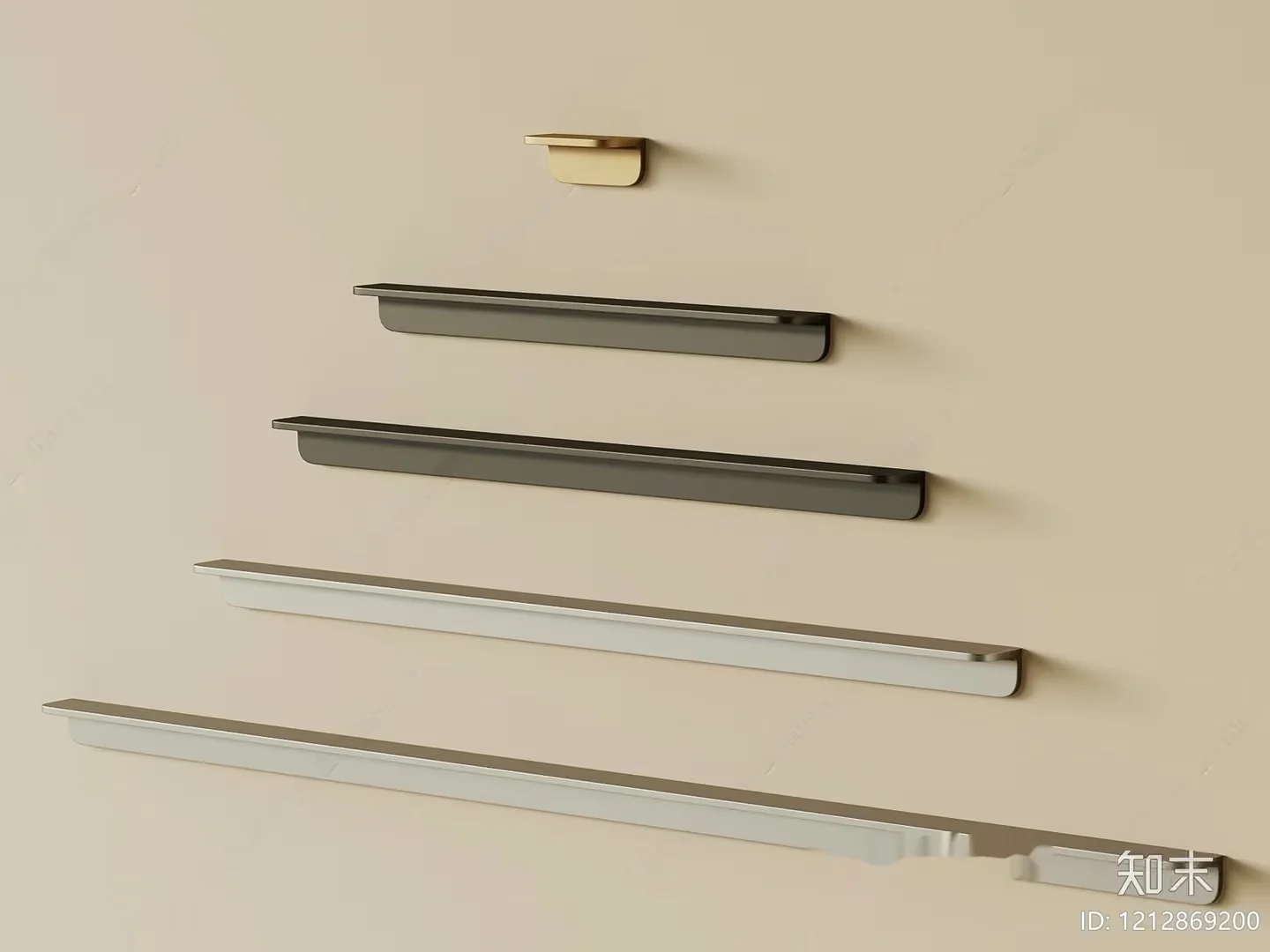 Modern Metal Shelf 3D Model – 9879 – VRAY Render