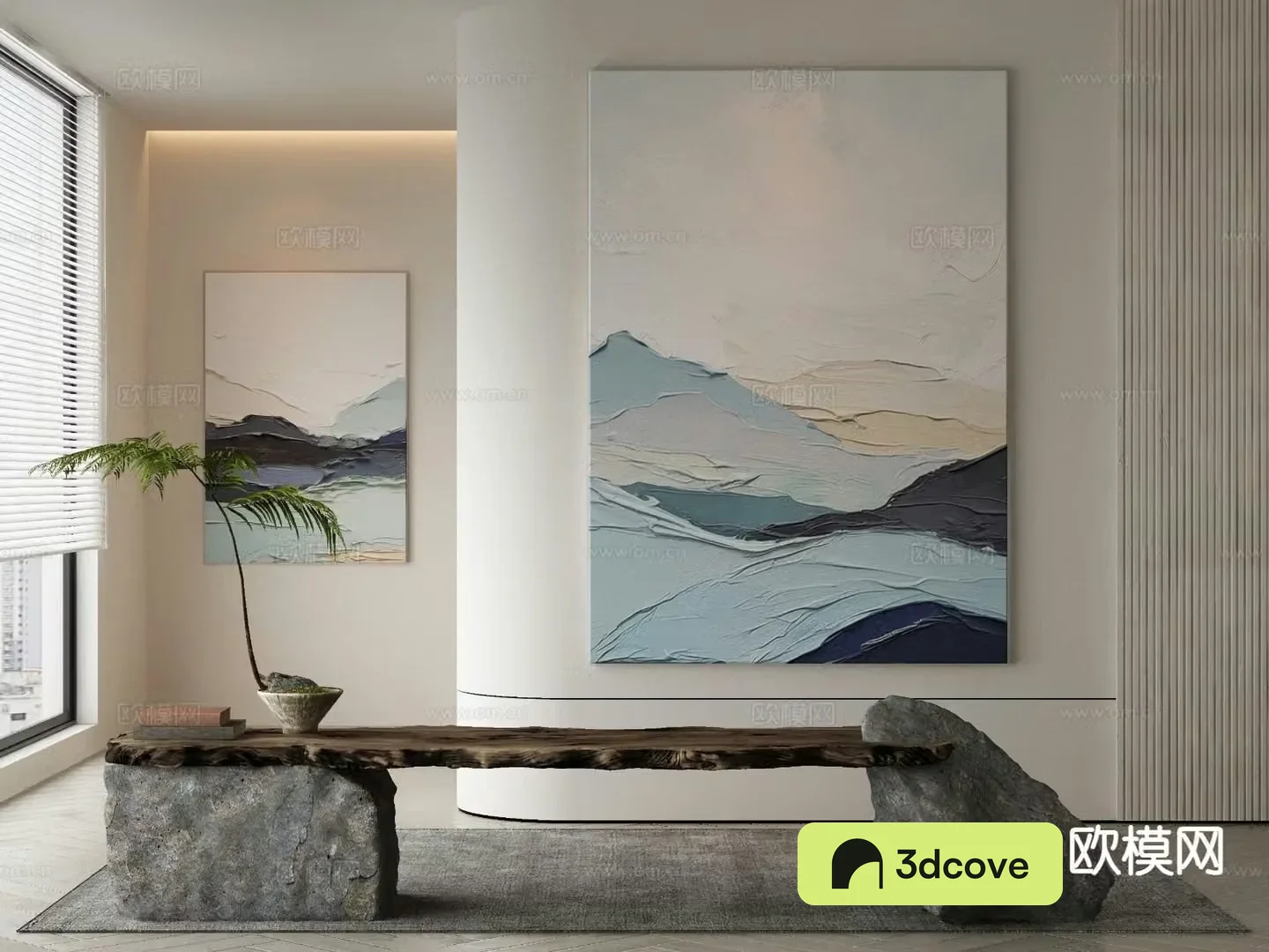 Modern decorative painting oil painting texture painting