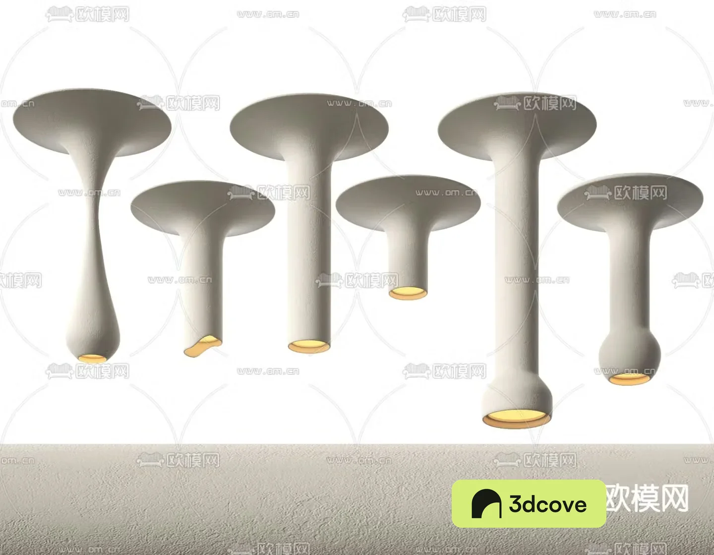 Wabi-sabi chandelier plaster lamp