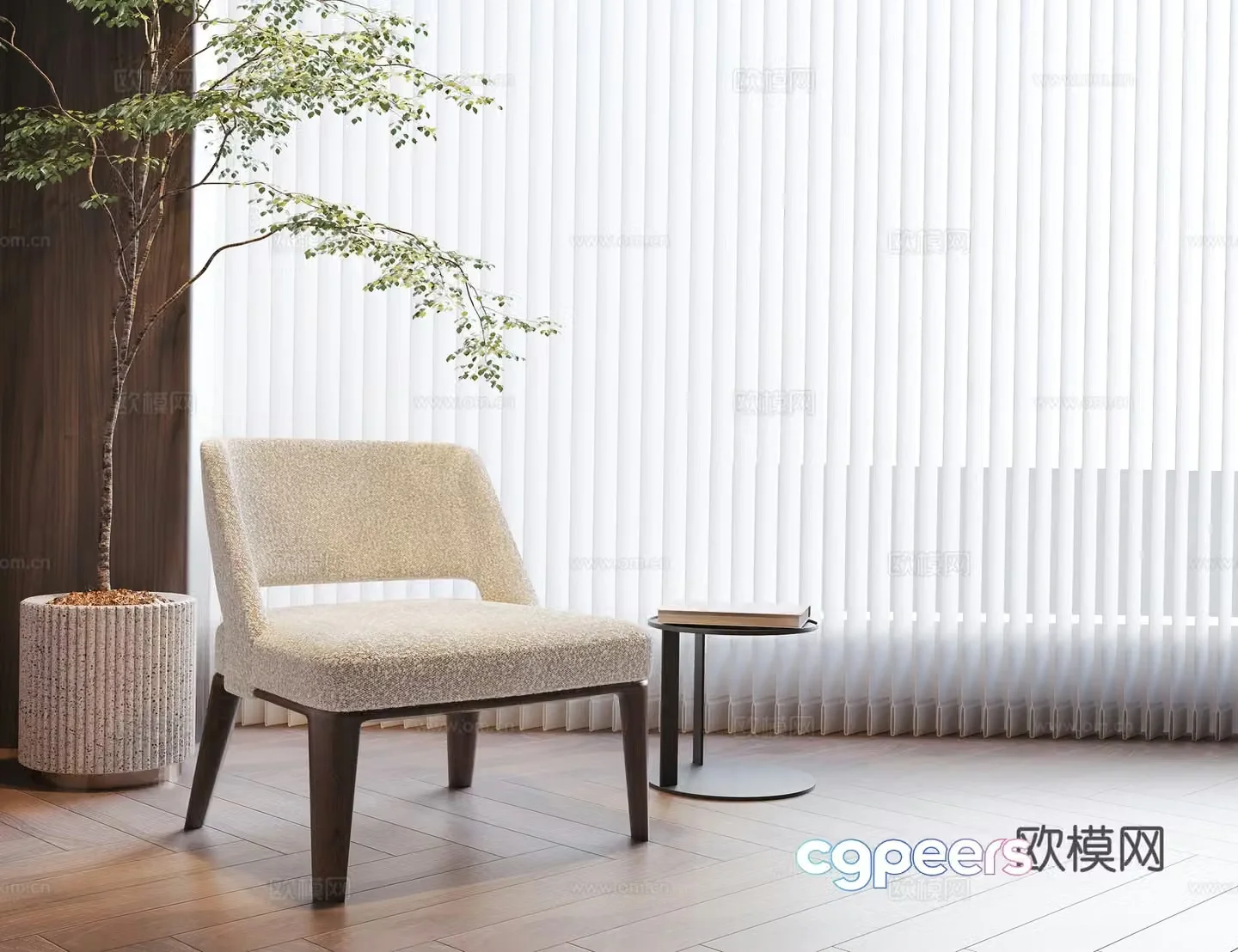 Modern leisure chair Book chair Solid wood leisure chair Sofa chair Simple leisure chair 3d model