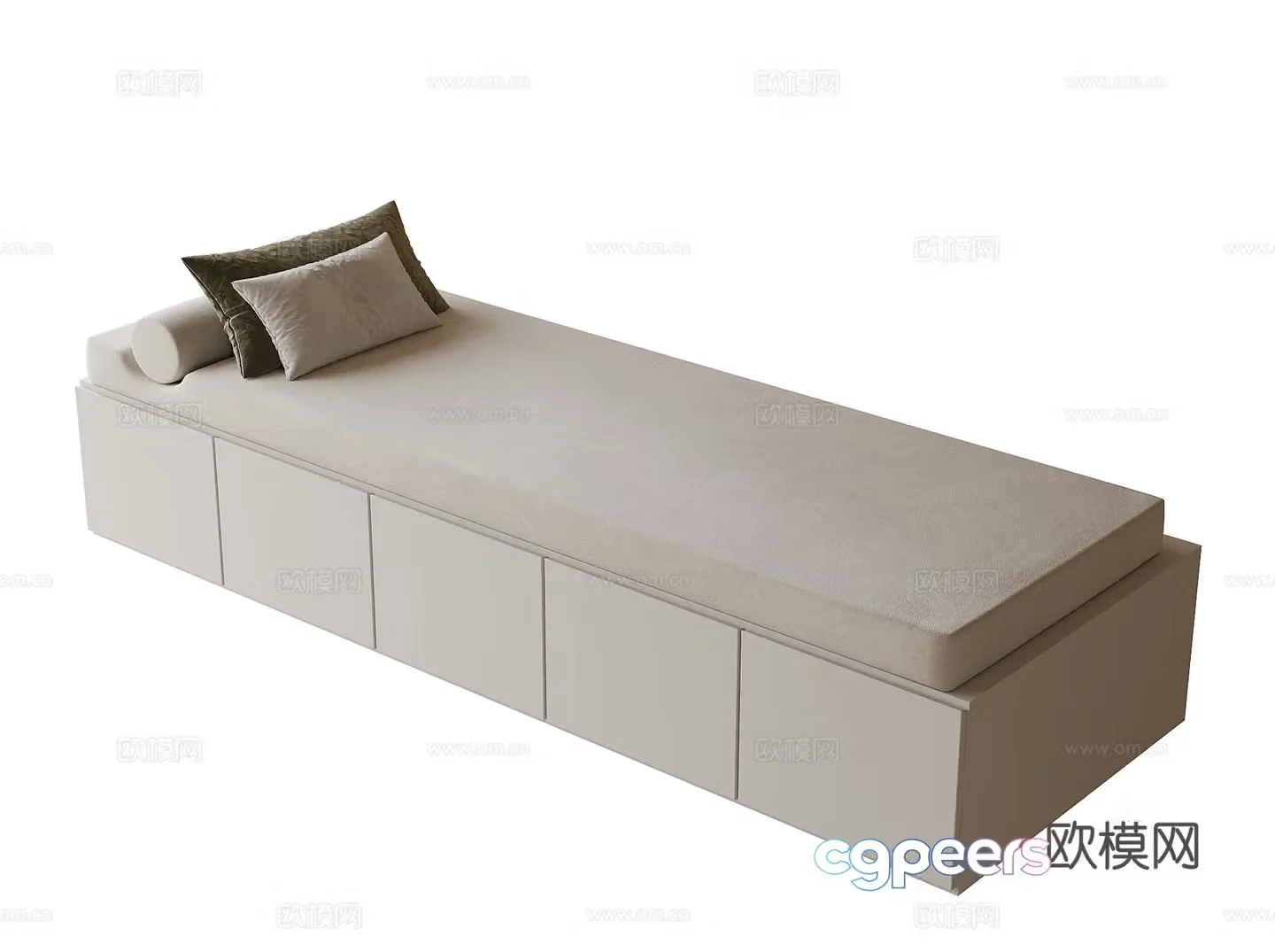 Modern bay window mat bay window 3d model