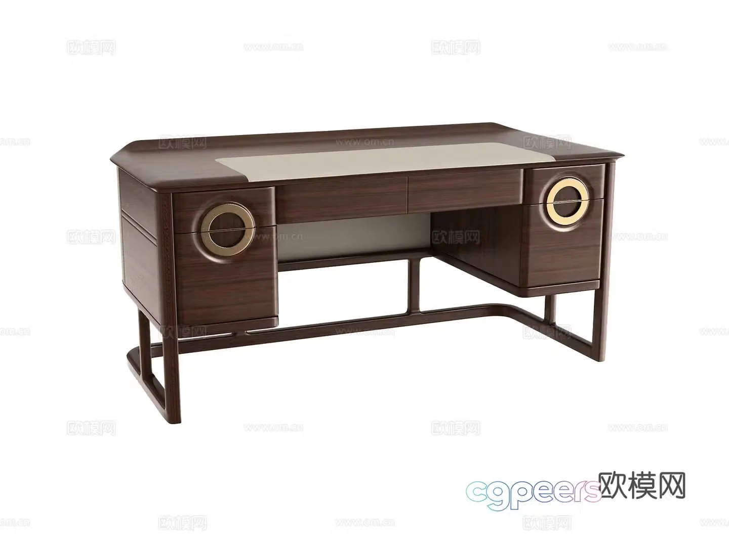 New Chinese style writing desk desk desk 3d model