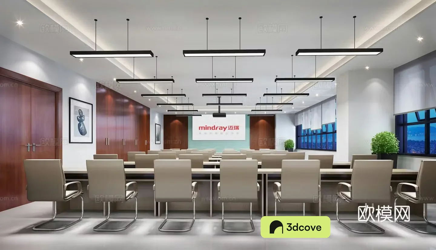 Modern technology company conference room training room