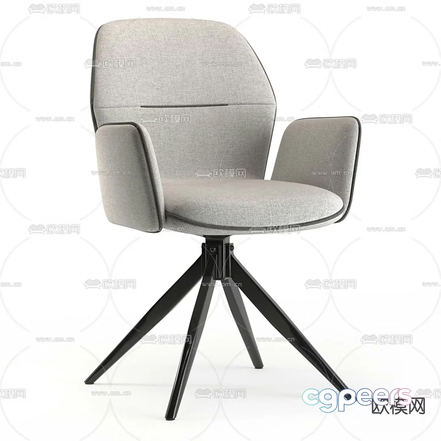 DIVAN.RU modern fabric office chair 3d model