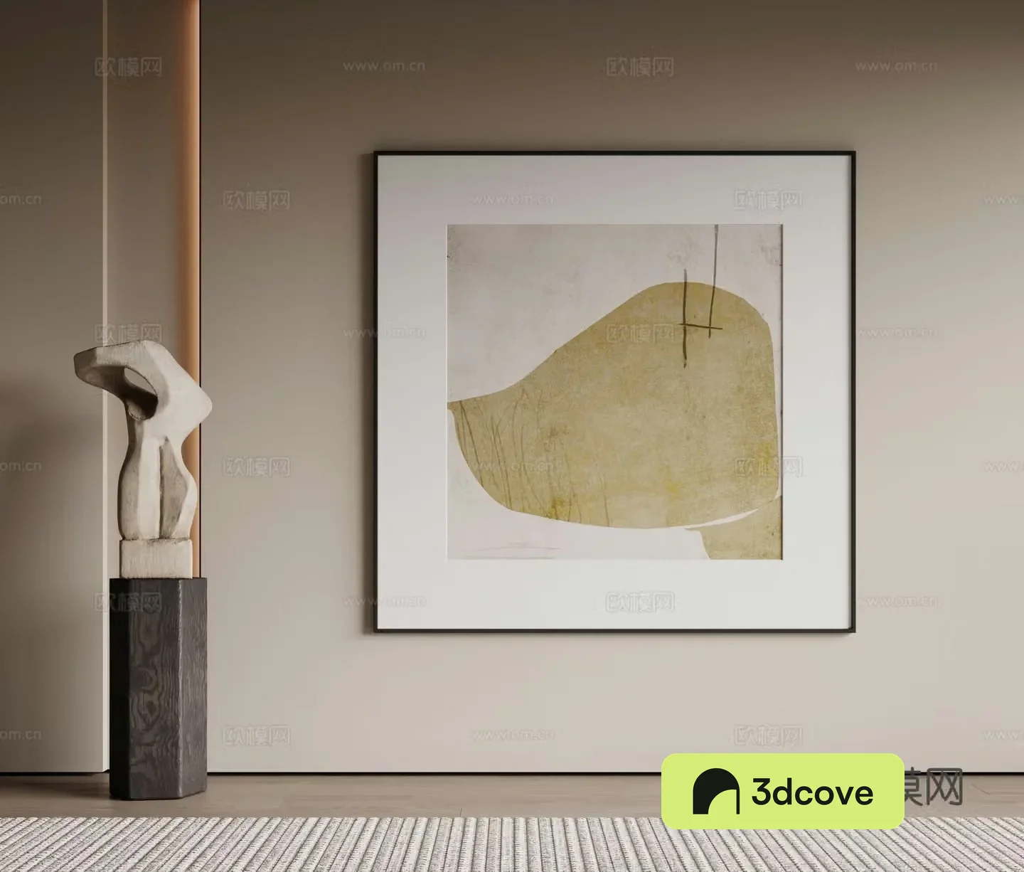 Modern minimalist decorative paintings Waviva medieval style hanging paintings cream style decoration paintings Italian style hanging paintings black and white