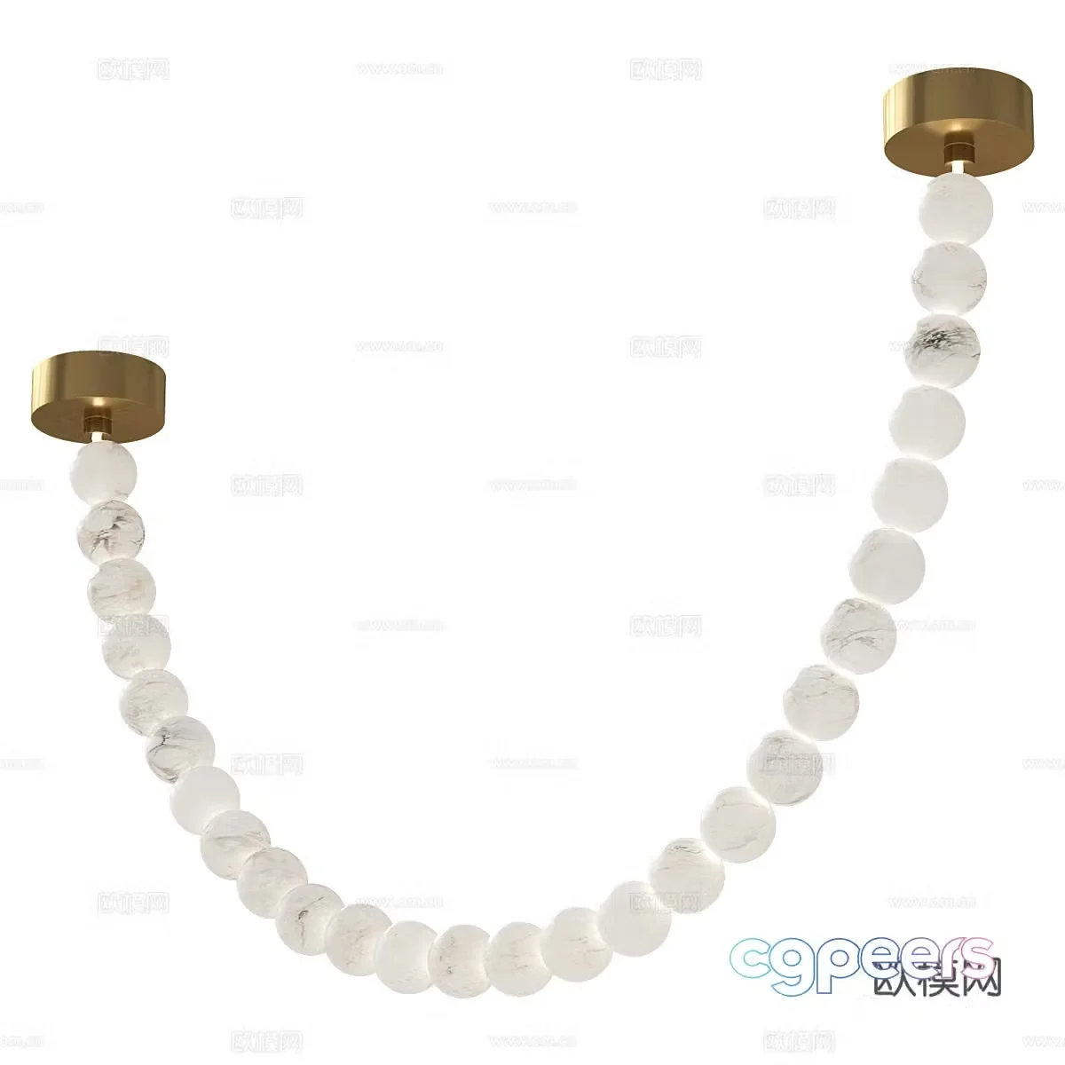 Modern simple and light luxury chandeliers chandeliers simple chandeliers lamp 3d model