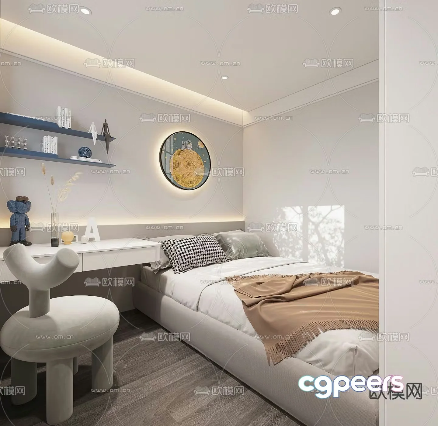 Modern children’s room 3d model
