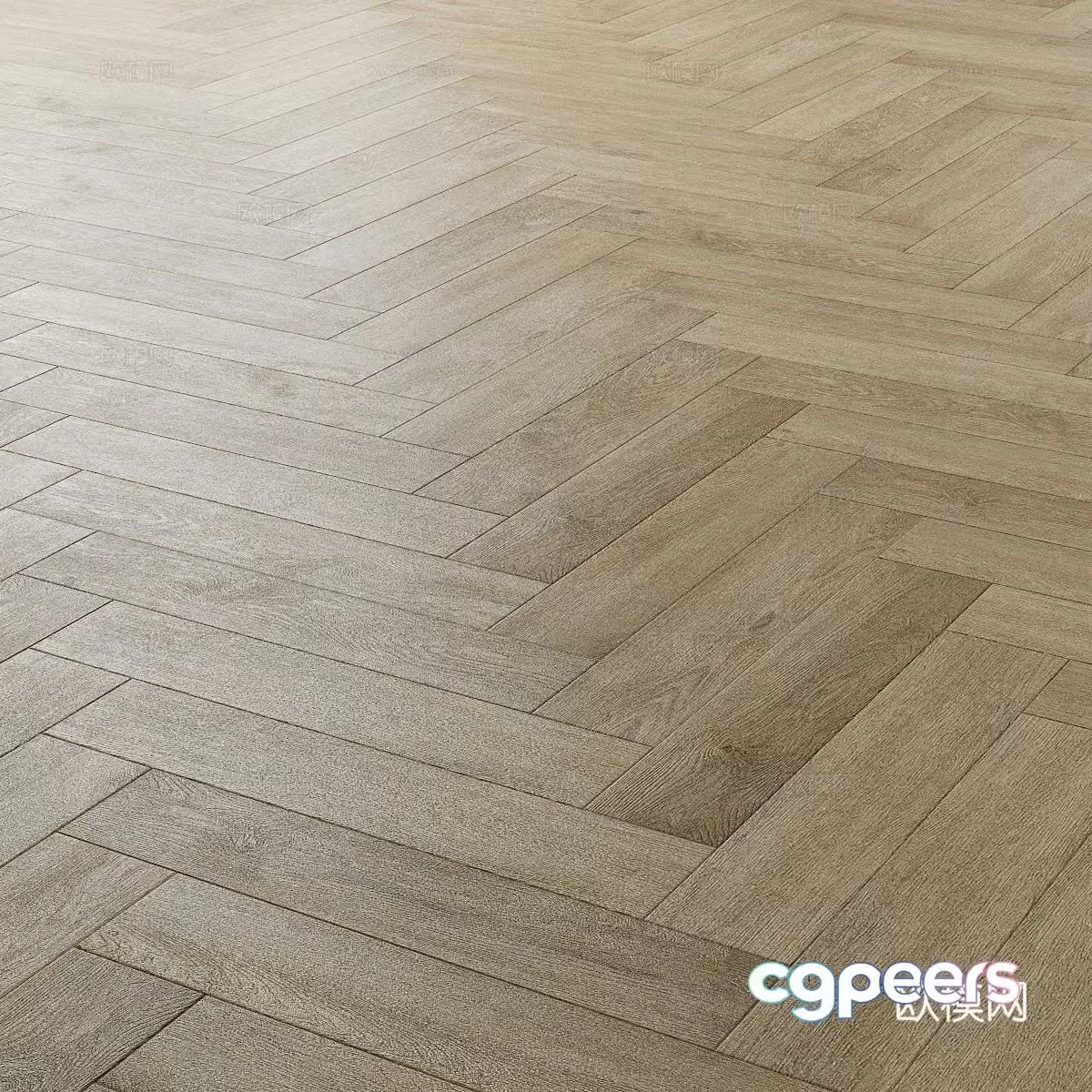 Modern creamy wood floor 3d model