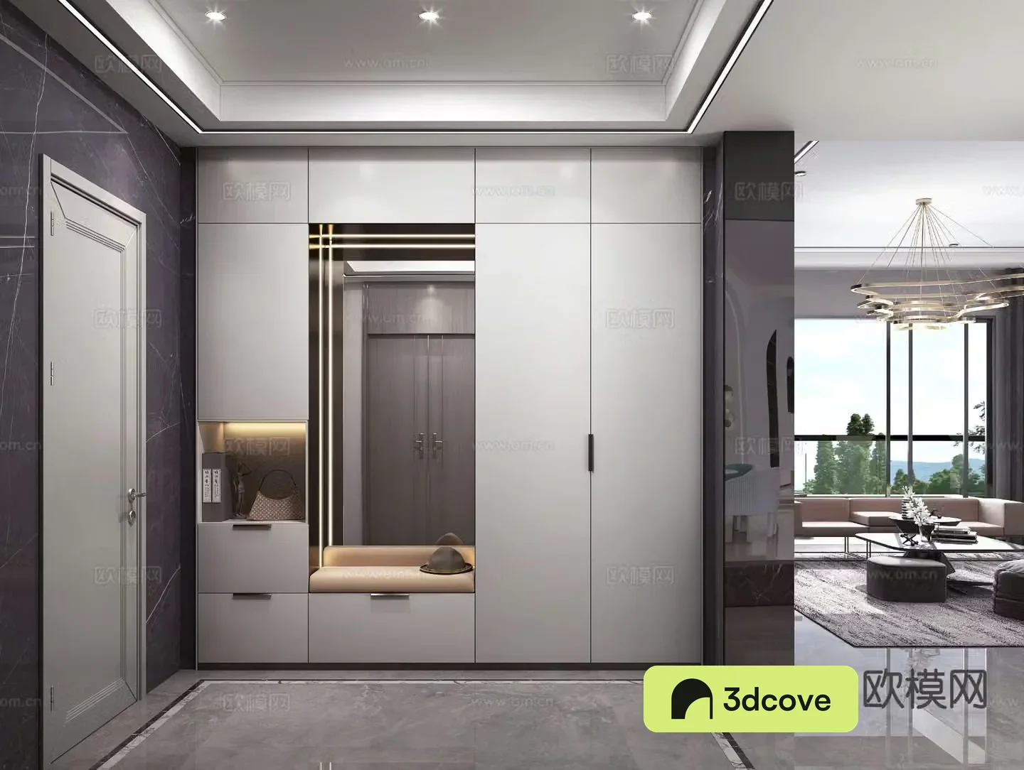 Modern entrance hall entrance