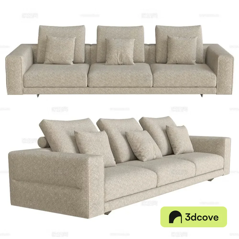 CasaDesÃºs three seater sofa 3d model