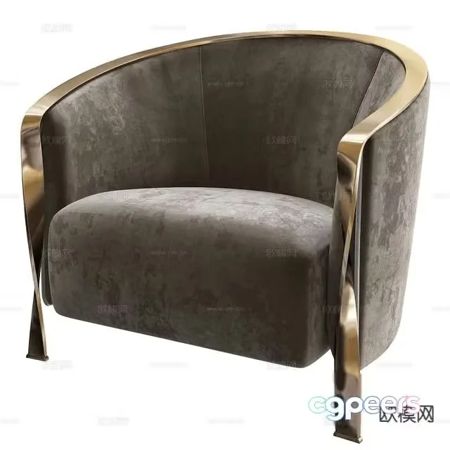 Modern chair leisure chair 3d model