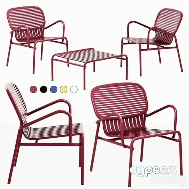 3ds Max Free – Week-End Outdoor Armchair + Outdoor Coffee Table