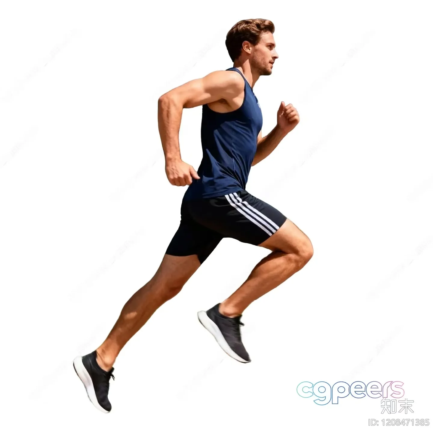 A Man In Athletic Wear 3D Model – 15086 – VRAY Render