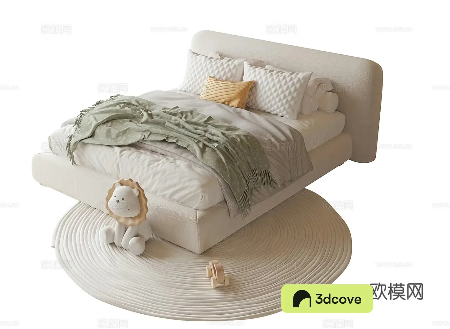 Modern children’s bed children’s carpet