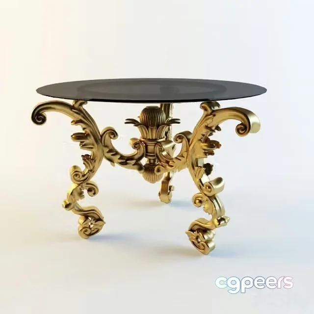 3ds Max Free – tea and coffee table (round)