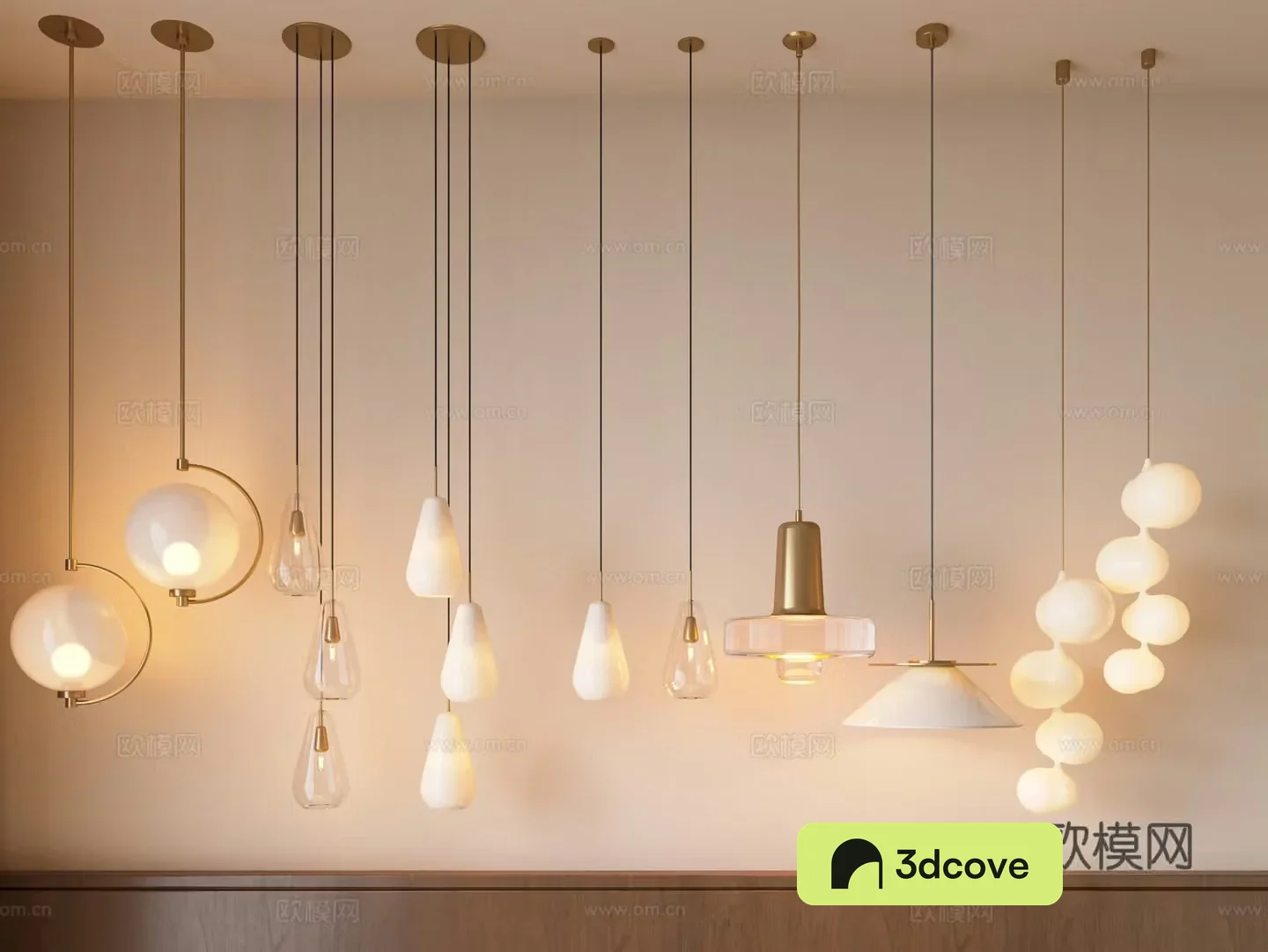 Modern chandelier round small bedside cream chandelier glass chandelier