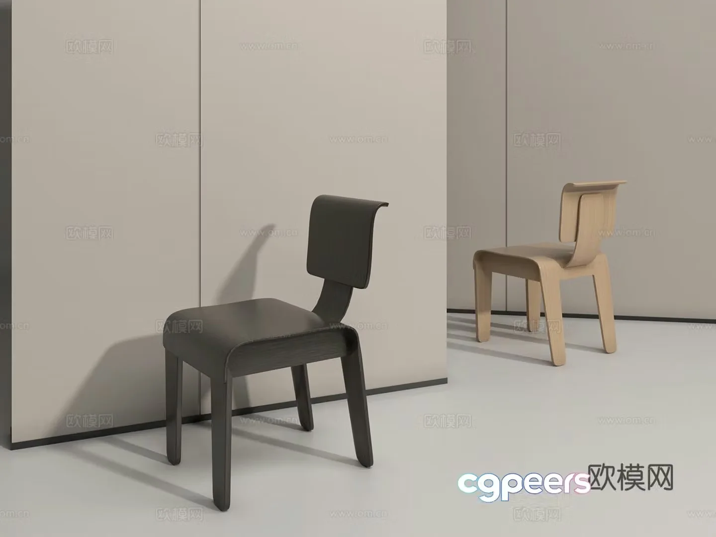 Now single chair medieval style chair 3d model