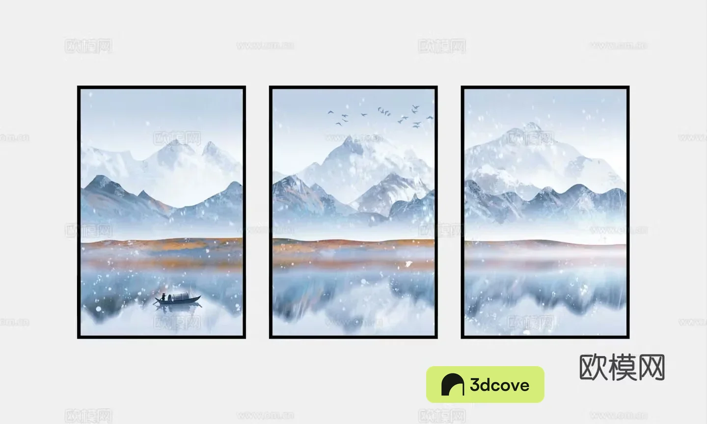 New Chinese style decorative painting landscape painting hanging painting