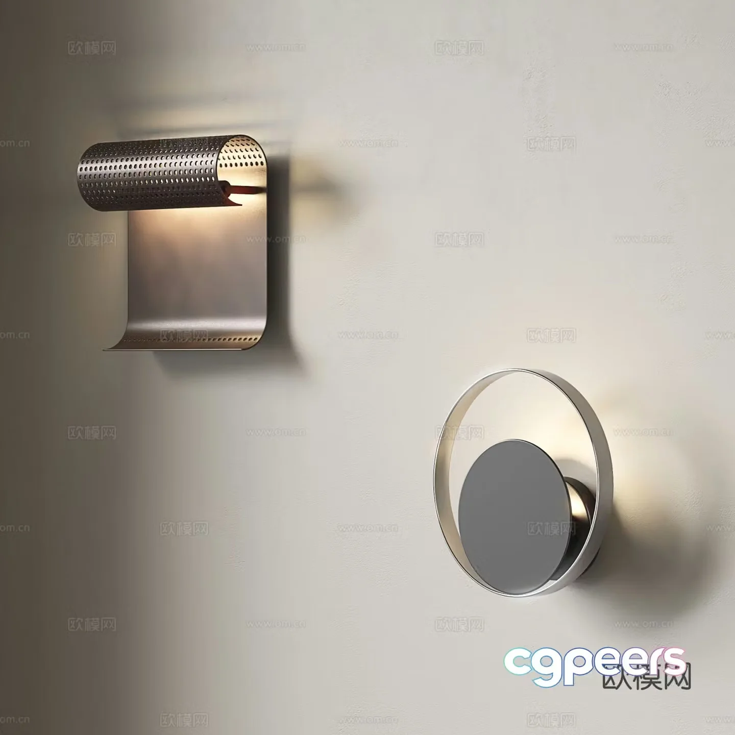 Light luxury wall lamp bedside wall lamp metal wall lamp atmosphere lamp 3D model