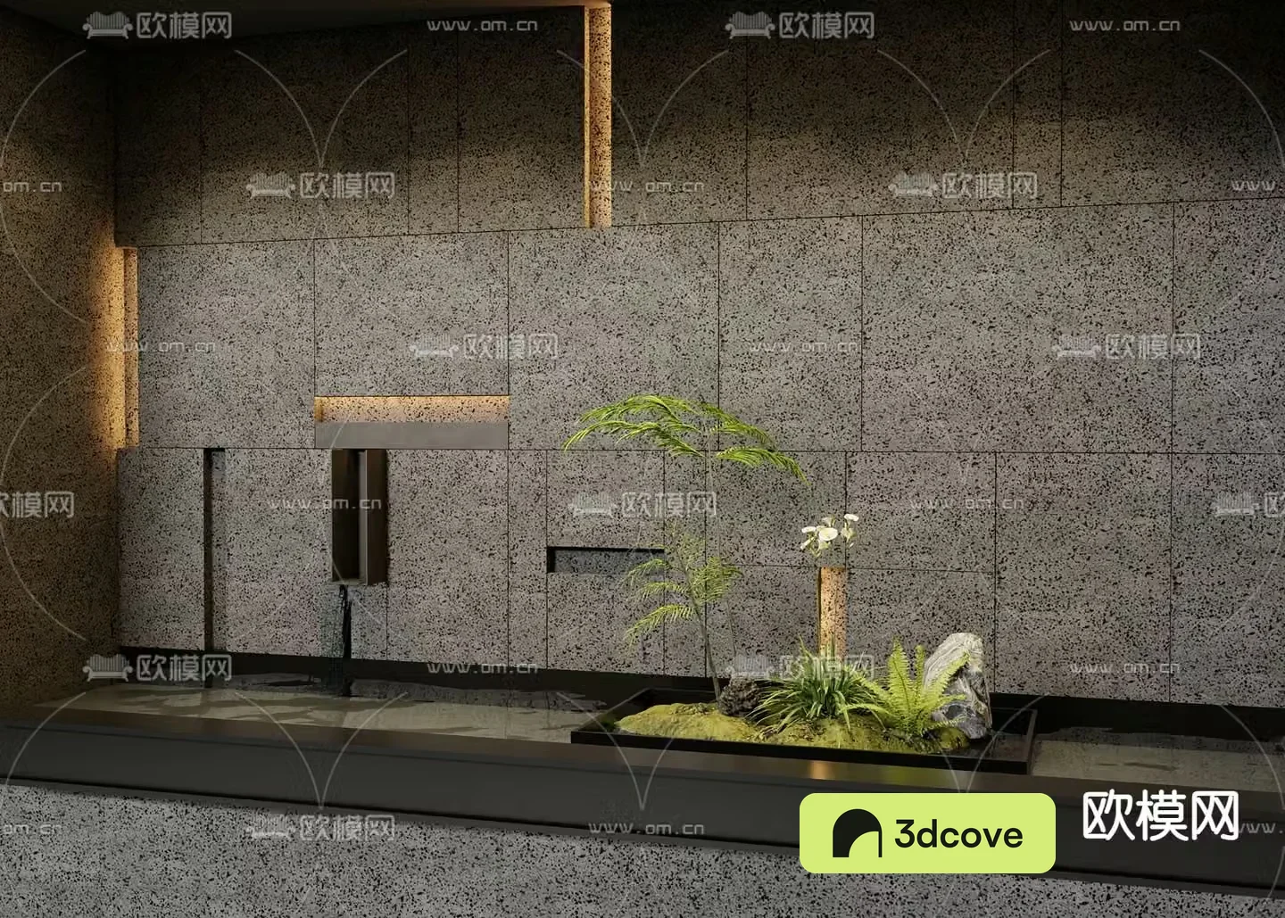 Modern interior landscape